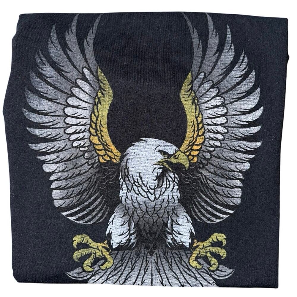 h3sportgear eagle American graphic tee tshirt black nwt men’s large